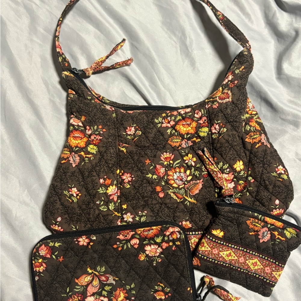 Floral Patterned Women's Bag Set